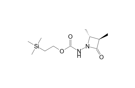 Carbamic acid, (2,3-dimethyl-4-oxo-1-azetidinyl)-, 2-(trimethylsilyl)ethyl ester, trans-(.+-.)-