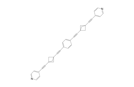 4-[2-[1-[2-[4-[2-[3-(2-pyridin-4-ylethynyl)-1-bicyclo[1.1.1]pentanyl]ethynyl]phenyl]ethynyl]-3-bicyclo[1.1.1]pentanyl]ethynyl]pyridine