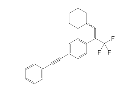 1-(1-Cyclohexyl-3,3,3-trifluoroprop-1-en-2-yl)-4-(phenylethynyl)benzene