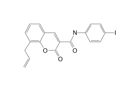 4-Iodophenyl (8-(2-propenyl)-3-coumarincarboxamide