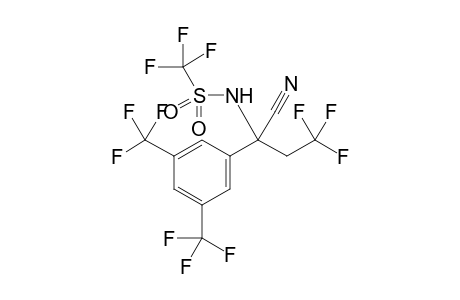 N-(1-(3,5-bis(trifluoromethyl)phenyl)-1-cyano-3,3,3-trifluoropropyl)-1,1,1-trifluoro-methanesulfonamide