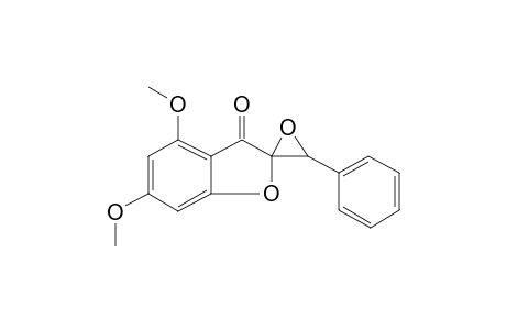 Spiro[benzofuran-2(3H),2'-oxiran]-3-one, 4,6-dimethoxy-3'-phenyl-