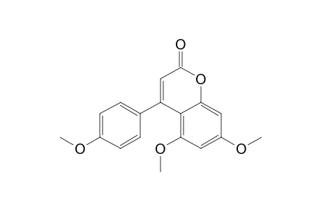 5,7-Dimethoxy-4-(4-methoxy-phenyl)-coumarin
