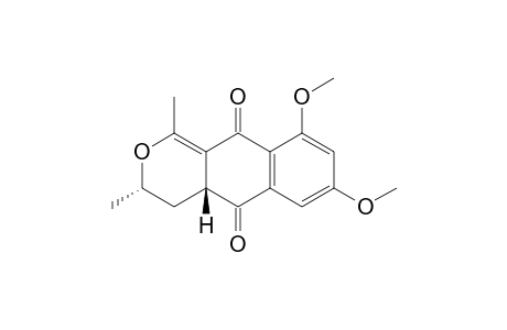 1H-Naphtho[2,3-c]pyran-5,10-dione, 3,4-dihydro-7,9-dimethoxy-1,3-dimethyl-, trans-(.+-.)-