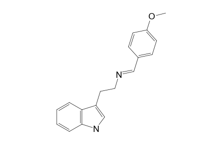 3-{2-[(p-methoxybenzylidene)amino]ethyl}indole