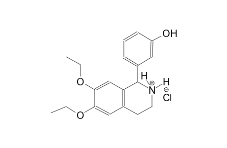 isoquinolinium, 6,7-diethoxy-1,2,3,4-tetrahydro-1-(3-hydroxyphenyl)-,chloride