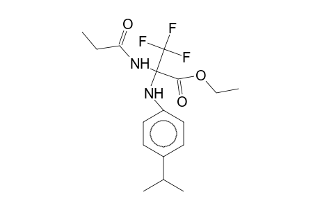 Ethyl 3,3,3-trifluoro-2-(4-isopropylanilino)-2-propionamidopropionate