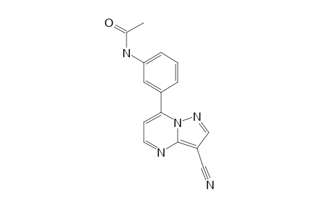 N-[3-(3-CYANOPYRAZOLO-[1.5-A]-PYRIMIDIN-7-YL)-PHENYL]-ACETAMIDE;IMPURITY_III;DESETHYL_ZALEPLON