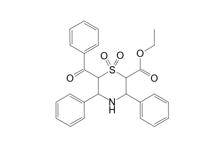 2-Ethoxycarbonyl-3,5-diphenyl-6-benzoyl-1,4-thiomorpholine-1,1-dioxide