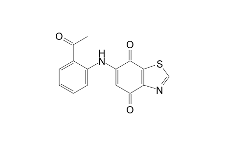 6-(2'-Acetylphenylamino)benzothiazole-4,7-dione