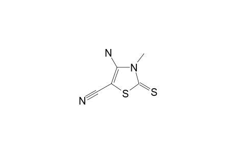 4-amino-3-methyl-2-sulfanylidene-1,3-thiazole-5-carbonitrile