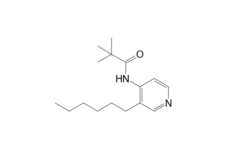 N-(3-Hexylpyridin-4-yl)pivalamide