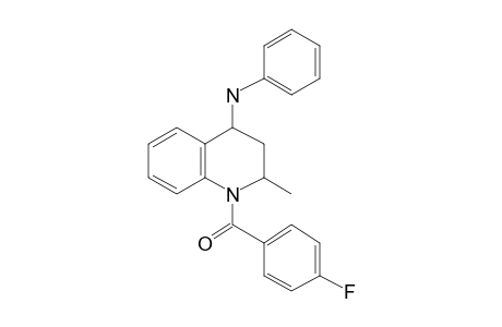 Quinoline, 1,2,3,4-tetrahydro-1-(4-fluorobenzoyl)-2-methyl-4-phenylamino-