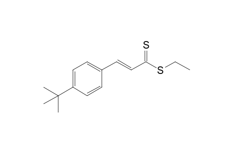 Ethyl (E)- 3-(4-t-butylphenyl)propenedithioate