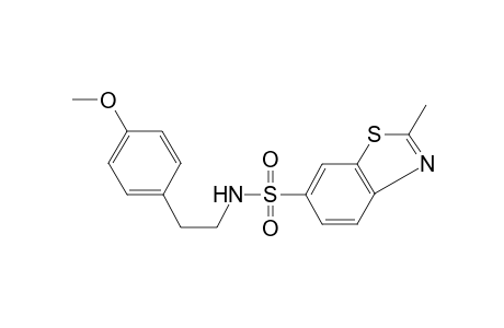 N-[2-(4-methoxyphenyl)ethyl]-2-methyl-1,3-benzothiazole-6-sulfonamide