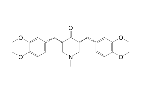 3,5-diveratrylidene-1-methyl-4-piperidone