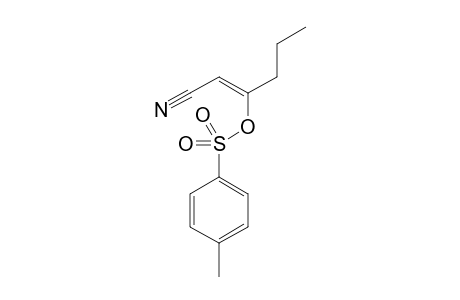 (Z)-1-Cyanopent-1-en-2-yl 4-methylbenzenesulfonate