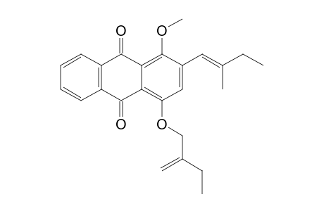 4-(2''-ETHYLPROP-2''-ENYLOXY)-1-METHOXY-2-(2'-METHYLBUT-1'-ENYL)-ANTHRAQUINONE