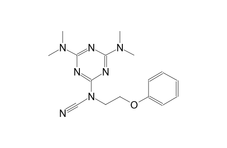 2,4-bis(dimethylamino)-6-[N-cyano-N-(2-phenoxyethyl)amino]-1.3.5-triazine