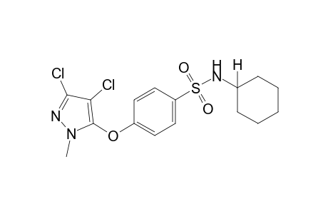 N-cyclohexyl-p-[(3,4-dichloro-1-methylpyrazol-5-yl)oxy]benzenesulfonamide