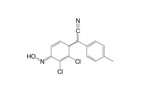 2,3-dichloro-4-oxo-α-p-tolyl-2,5-cyclohexadiene-delta 1,α-acetonitrile, oxime