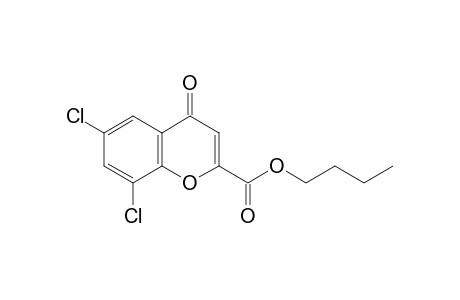 6,8-dichloro-4-oxo-4H-1-benzopyran-2-carboxylic acid, butyl ester