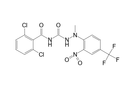 4-(2,6-DICHLOROBENZOYL)-1-METHYL-1-(2-NITRO-alpha,alpha,alpha-TRIFLUORO-p-TOLYL)SEMICARBAZIDE