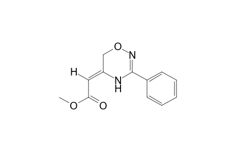 (Z)-3-phenyl-4H-1,2,4-oxadiazine-delta5(6H), alpha-acetic acid, methyl ester