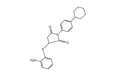 2-[(o-aminophenyl)thio]-N-(p-cyclohexylphenyl)succinimide