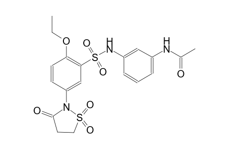 acetamide, N-[3-[[[5-(1,1-dioxido-3-oxo-2-isothiazolidinyl)-2-ethoxyphenyl]sulfonyl]amino]phenyl]-