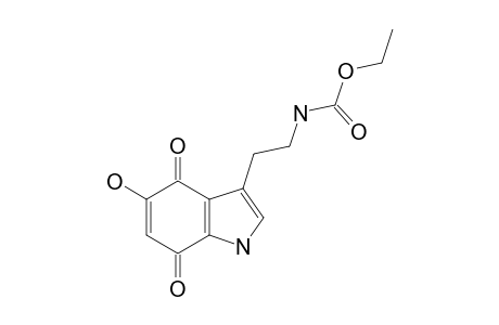 3-[2-((ETHOXYCARBONYL)-AMINO)-ETHYL]-5-HYDROXYINDOLE-4,7-DIONE