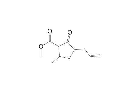 Cyclopentanecarboxylic acid, 5-methyl-2-oxo-3-(2-propenyl)-, methyl ester