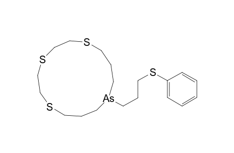 1,4,7-Trithia-11-arsacyclotetradecane, 11-[3-(phenylthio)propyl]-