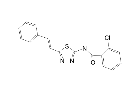 Benzamide, 2-chloro-N-[5-(2-phenylethenyl)-1,3,4-thiadiazol-2-yl]-