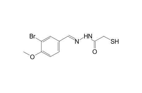 2-mercaptoacetic acid, (3-bromo-4-methoxybenzylidene)hydrazide