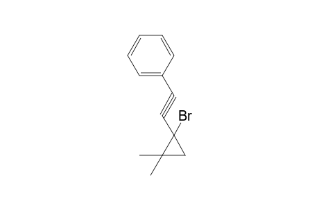 [(1-Bromo-2,2-dimethylcyclopropyl)ethynyl]benzene