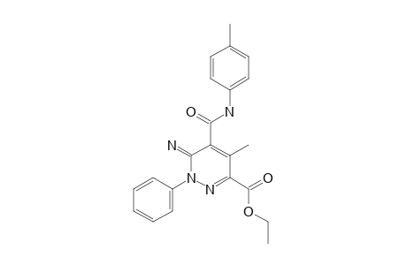 ETHYL-6-IMINO-4-METHYL-5-[[(4-METHYLPHENYL)-AMINO]-CARBONYL]-1-PHENYL-1,6-DIHYDROPYRIDAZINE-3-CARBOXALATE