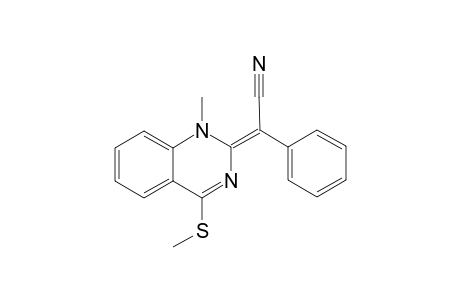 2-(1-Cyano-1-phenyl)methylidene-1-methyl-4-(methylthio)-4(1H)-quinazoline