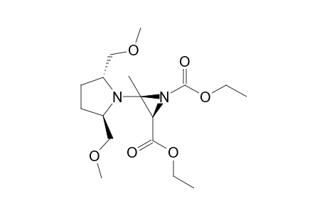 Diethyl 3-methyl-3-[2,5-bis(methoxymethyl)pyrrolidin-1-yl]aziridine-1,2-dicarboxylate