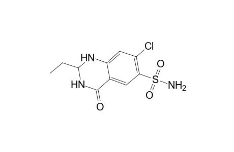 7-chloro-2-ethyl-4-oxo-1,2,3,4-tetrahydro-6-quinazolinesulfonamide