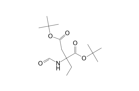 2-Ethyl-2-formylaminosuccinic acid, di-t-butyl ester