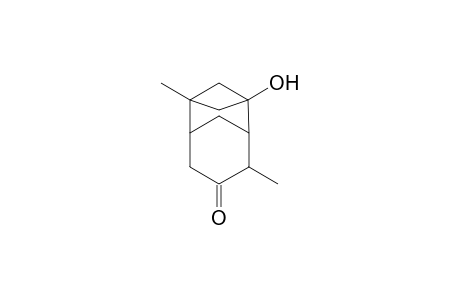 2-Hydroxy-4,8-dimethyltricyclo[3.3.1.1(2,4)]decan-7-one