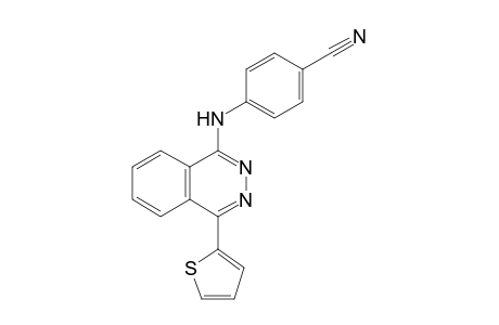 4-[(4-thiophen-2-yl-1-phthalazinyl)amino]benzonitrile