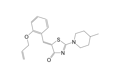 (5Z)-5-[2-(allyloxy)benzylidene]-2-(4-methyl-1-piperidinyl)-1,3-thiazol-4(5H)-one