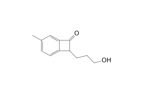 4-Methyl-8-(3-oxidanylpropyl)bicyclo[4.2.0]octa-1(6),2,4-trien-7-one