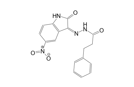 benzenepropanoic acid, 2-[(3Z)-1,2-dihydro-5-nitro-2-oxo-3H-indol-3-ylidene]hydrazide