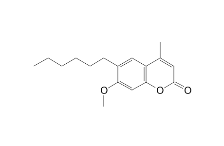 6-hexyl-7-methoxy-4-methylcoumarin