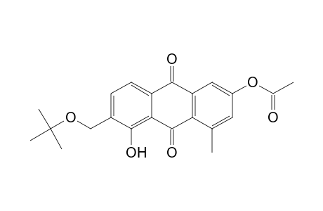 6-Acetoxy-2-(t-butoxymethyl)-1-hydroxy-8-methylanthraquinone