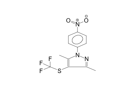 1-(4-NITROPHENYL)-3,5-DIMETHYL-4-TRIFLUOROMETHYLTHIOPYRAZOLE