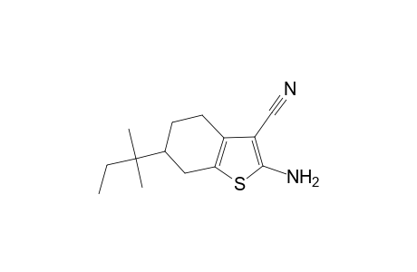 2-Amino-6-tert-pentyl-4,5,6,7-tetrahydro-1-benzothiophene-3-carbonitrile